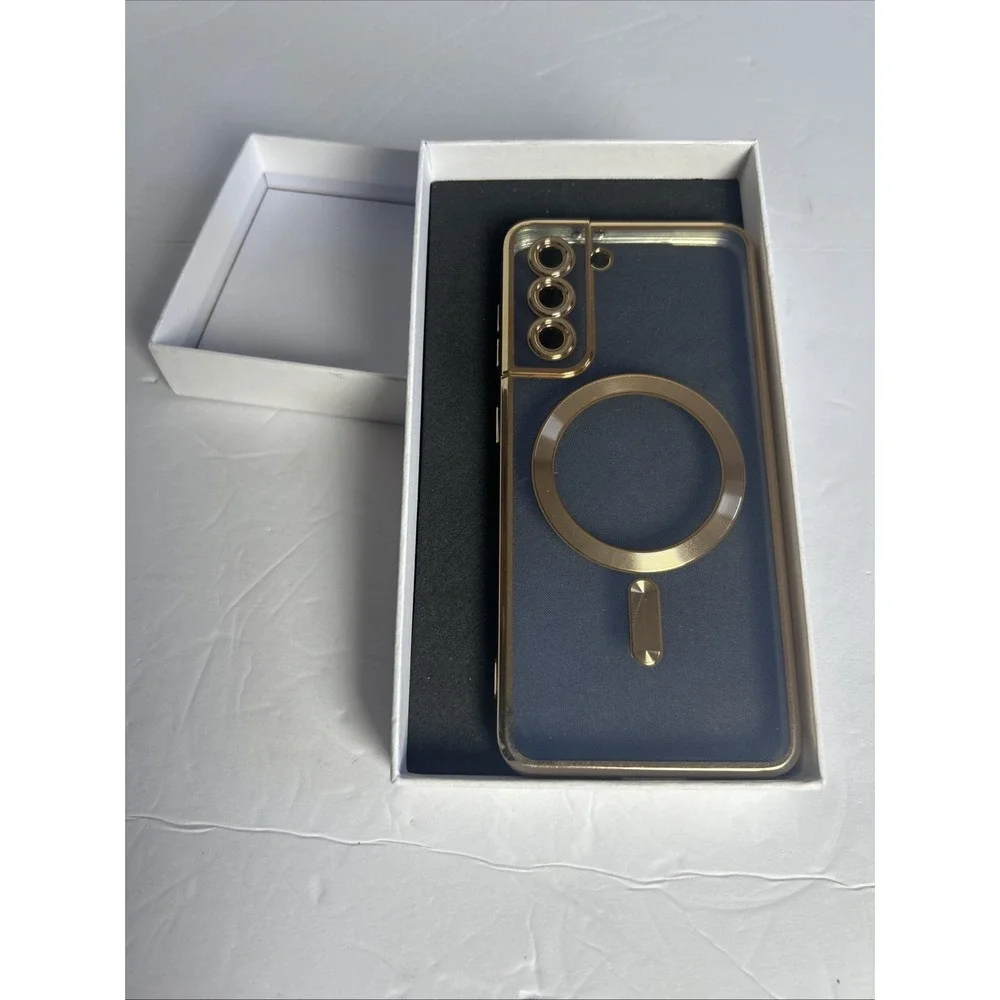 Clear And Gold Case Samsung Galaxy S26 Ultra S25 S24 S23 S22